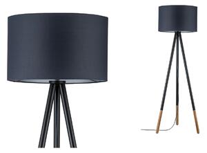 Paulmann Neordic Rurik lampă de podea 3 picioare, Negru, Camera de zi / sufragerie, Metal, Scandinavă, Umbrelă în picioare