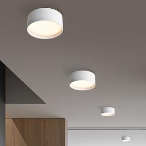 CMD Plafonieră LED 9093, Ø 12 cm, alb, IP44, metal, Alb, Aluminiu, Modern