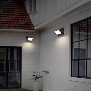 CMD Aplică de perete cu LED 9080, antracit, lățime 21 cm, IP54, Negru, Aluminiu, Modern