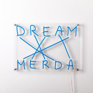Lampă de masă SELETTI, Dream-Merda, reglabil, Albastru, Camera de zi, Plastic, Design