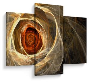 Tablou - Trandafiri abstracți în culori aprinse (90x60 cm)