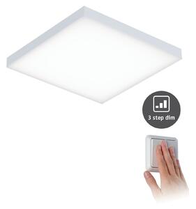 Paulmann Velora panou LED dim 3trepte, 22,5x22,5cm, reglabil, Alb, Camera de zi / sufragerie, Metal, Modern