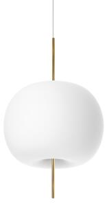 Lustră Pendul kdln, Kushi, reglabil, Alb, Camera de zi, Sticlă, Design