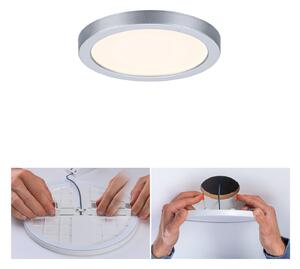 Paulmann panou LED Areo 3000K rotund crom 11,8cm, Metalic, Camera de zi / sufragerie, Plastic, Modern
