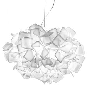 Lustră Pendul Slamp, CLIZIA, reglabil, Alb, Camera de zi, Plastic, Design