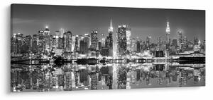 Tablou - New York, alb-negru (120x50 cm)