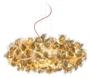 Lustră Pendul Slamp, Clizia Mama Non Mama, reglabil, Auriu / Alamă, Camera de zi, Plastic, Design