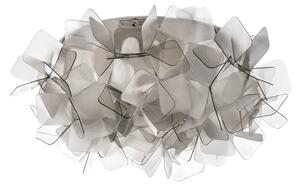 Plafoniere Slamp, Clizia, reglabil, Gri, Camera de zi, Plastic, Design