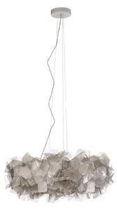 Lustră Pendul Slamp, Clizia, reglabil, Gri, Camera de zi, Plastic, Design