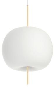 Lustră Pendul kdln, Kushi, reglabil, Alb, Camera de zi, Sticlă, Design
