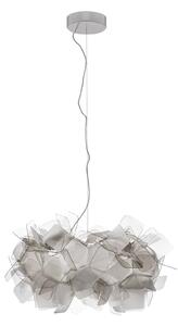 Lustră Pendul Slamp, CLIZIA, reglabil, Gri, Camera de zi, Plastic, Design