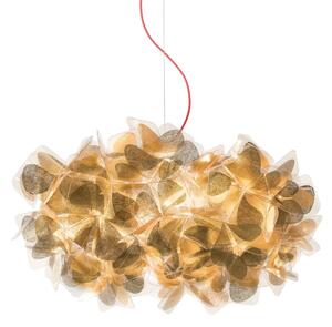 Lustră Pendul Slamp, Clizia Mama Non Mama, reglabil, Auriu / Alamă, Camera de zi, Plastic, Design