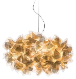 Lustră Pendul Slamp, Clizia Mama Non Mama, reglabil, Auriu / Alamă, Camera de zi, Plastic, Design