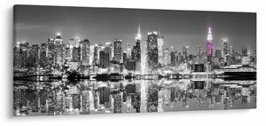 Tablou - New York și zgârie-norii mov (120x50 cm)
