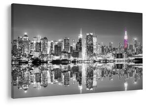Tablou - New York și zgârie-norii mov (90x60 cm)