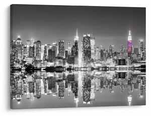Tablou - New York și zgârie-norii mov (70x50 cm)