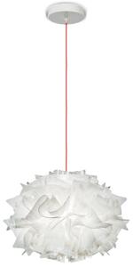 Lustră Pendul Slamp, Veli Mini Single Couture, reglabil, Alb, Camera de zi, Plastic, Design