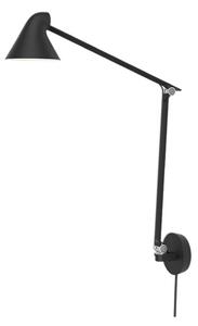 Lampă de perete Louis Poulsen, Negru, Camera de zi, Aluminiu