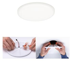 Paulmann Veluna lampă LED încastr. 4000K Ø 12,5cm, Alb, Camera de zi / sufragerie, Plastic, Modern