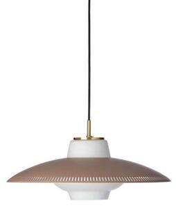 Lustră Pendul Warm Nordic, Opal Shade, reglabil, Maro / Rugină, Sala de mese, Metal, Scandinavă