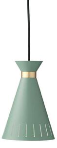 Lustră Pendul Warm Nordic, Cone, reglabil, Verde, Sala de mese, Metal, Vintage