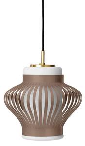 Lustră Pendul Warm Nordic, Opal Lamella, reglabil, Maro / Rugină, Sala de mese, Metal, Vintage