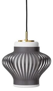 Lustră Pendul Warm Nordic, Opal Lamella, reglabil, Gri, Sala de mese, Metal, Vintage