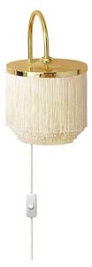Lampă de perete Warm Nordic, Fringe, Bej, Camera de zi, Metal, Vintage