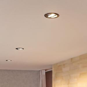 Paulmann Coin Slim LED încastrat crom dim 3x, reglabil, Metalic, Camera de zi / sufragerie, Metal, Modern, Corpuri de iluminat încastrate rotunde