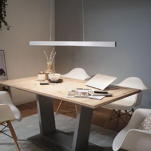 Paulmann Lampă suspendată LED Aptare, aluminiu, 2700K, inteligentă, dimabilă., reglabil, Metalic, Camera de zi / sufragerie, Metal, Modern