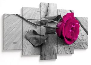 Tablou - Trandafir roz (150x105 cm)