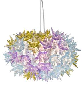 Lustră Pendul Kartell, Bloom S2, Violet, Camera de zi, Plastic, Design