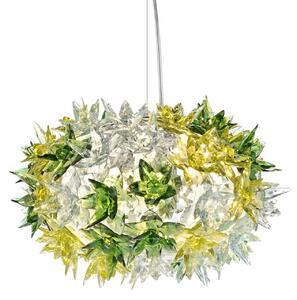 Lustră Pendul Kartell, Bloom S2, Verde, Camera de zi, Plastic, Design
