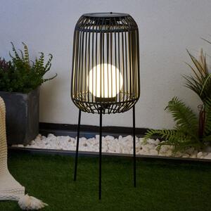 Pauleen Sunshine Coziness lampă LED solară picior, Negru, Plastic, Modern, Umbrelă în picioare