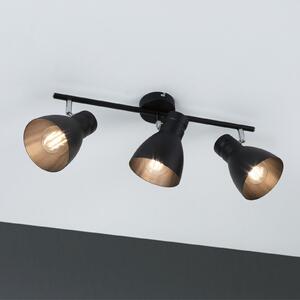 Paulmann Davy plafonieră, negru, 3 becuri, reglabil, Negru, Camera de zi / sufragerie, Metal, Modern