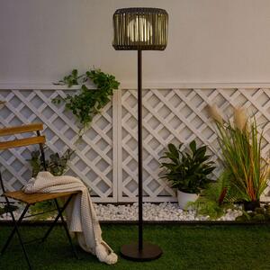 Pauleen Sunshine Elegance lampă LED solară picior, Negru, Plastic, Modern, Umbrelă în picioare