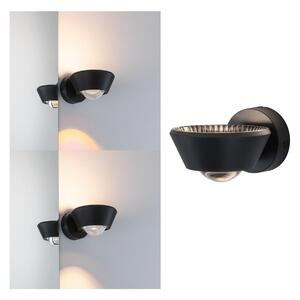 Paulmann Sabik aplică de perete LED up/down negru, reglabil, Negru, Baie, Plastic, Modern