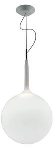Lustră Pendul Artemide, Castore, reglabil, Alb, Camera de zi, Sticlă, Design