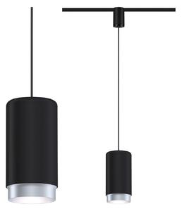 Paulmann Corus URail pendul negru mat, reglabil, Negru, Camera de zi / sufragerie, Metal, Modern