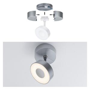 Paulmann URail alimentare spot indiv. crom mat, reglabil, Gri, Plastic