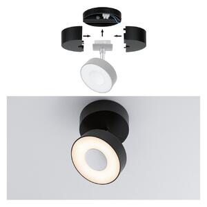 Paulmann URail alimentare spot indiv. negru mat, reglabil, Negru, Plastic