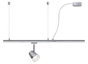 Paulmann URail alimentator de cablu, crom mat, 2 m, reglabil, Gri, Plastic