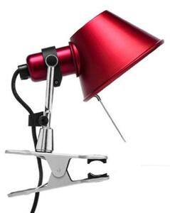 Lampă de perete Artemide, Roșu, Aluminiu, Design