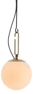 Lustră Pendul Artemide, nh, reglabil, Alb, Camera de zi, Sticlă, Design