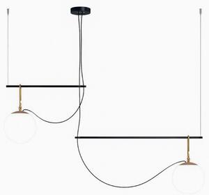 Lustră Pendul Artemide, nh S3 2, reglabil, Auriu / Alamă, Camera de zi, Metal, Design