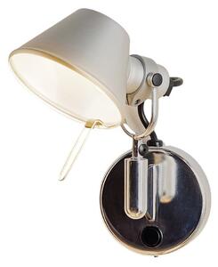 Lampă de perete Artemide, Tolomeo Micro Faretto, reglabil, Metalic, Camera de zi, Metal, Design