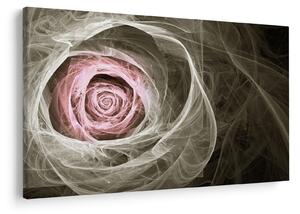 Tablou - Abstract trandafir roz deschis roz (90x60 cm)