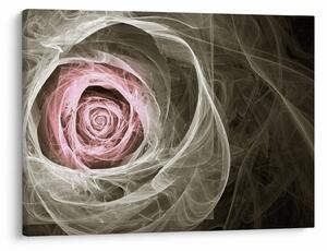 Tablou - Abstract trandafir roz deschis roz (70x50 cm)