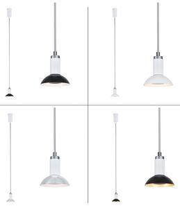Paulmann Runa lampă suspendată, alb/gri, reglabil, Alb, Camera de zi / sufragerie, Metal, Modern