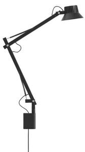 Lampă de perete Muuto, Negru, Studiu / Birou, Aluminiu